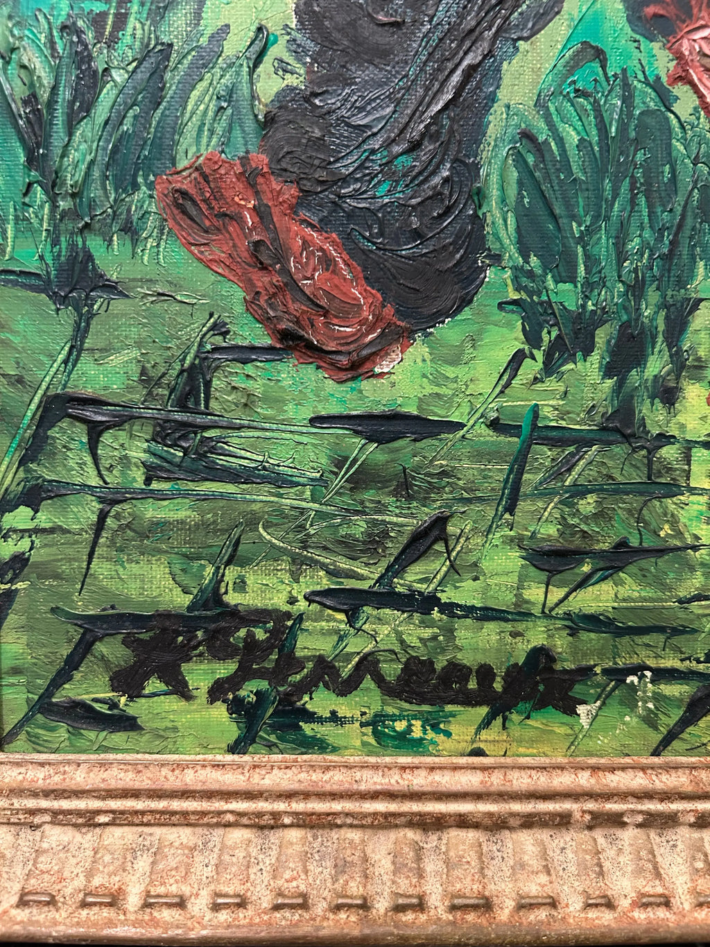 Tableau contemporain – Le Jeune Pêcheur Moderne Pièce Unique