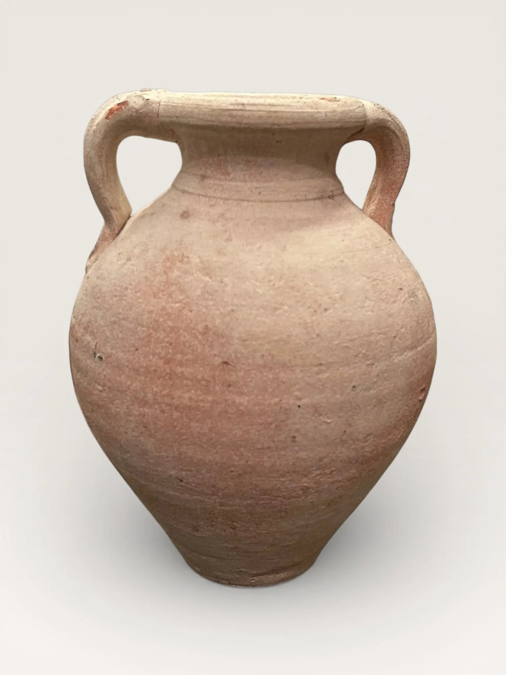 Vase ancien en terre cuite beige - Élégance Romaine Pièce Unique